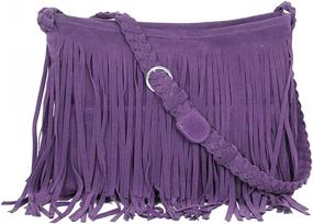 img 3 attached to Heidi Hippie Fringe Shoulder Messenger Women's Handbags & Wallets in Hobo Bags