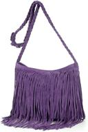 heidi hippie fringe shoulder messenger women's handbags & wallets in hobo bags логотип