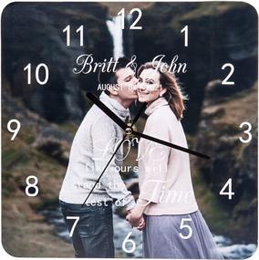 img 4 attached to Timeless Memories: Create A Custom Family Photo Wall Clock For Home And Office Décor