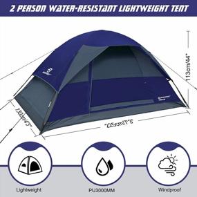 img 3 attached to Bessport Camping Tent 2/4/6 Person Family Camping Tent Water Resistant Dome Tent For Outdoor Hiking Festival Camping