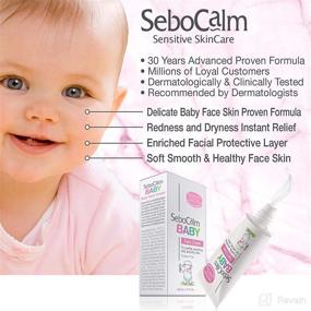 img 3 attached to 👶 Крем-лосьон SeboCalm для лица малыша: Нежная гипоаллергенная веганская увлажняющая средство для лица для новорожденных и малышей с сухой сыпью и чувствительной кожей.