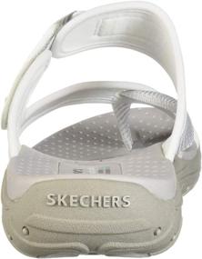 img 2 attached to 👡 Skechers Reggae Stockholm Chocolate Women's Thong Sandals via Athletic