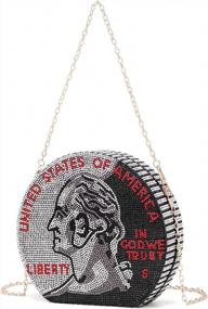img 3 attached to Dazzle With Covelin: Women'S Rhinestone Dollar Coin Purse For Stunning Evening Looks