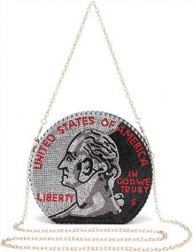 img 1 attached to Dazzle With Covelin: Women'S Rhinestone Dollar Coin Purse For Stunning Evening Looks