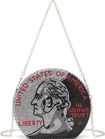 img 4 attached to Dazzle With Covelin: Women'S Rhinestone Dollar Coin Purse For Stunning Evening Looks