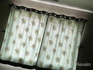 img 1 attached to VOGOL Embroidered Floral Pattern Faux Linen Grommet Curtains, 60% Blackout Thermal Insulated Heavy Drapes For Bedroom/Living Room Window Treatment Panels, 52 X 84 Inch review by Sherman Lancaster