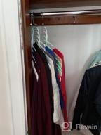 img 1 attached to Maximize Your Closet Space With KLEVERISE'S 20 Pack Stainless Steel Cascading Hangers review by Noel Pilla