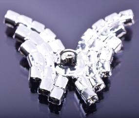img 2 attached to KAOYOO 10 шт. 20 мм кристалл горный хрусталь бабочка украшение пришивные пуговицы для украшения своими руками