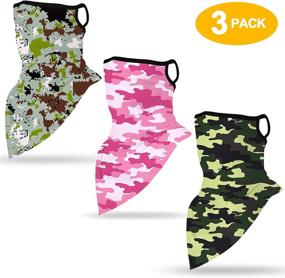 img 3 attached to EOMTAM Reusable Funtion Protection Bandanas Girls' Accessories : Cold Weather