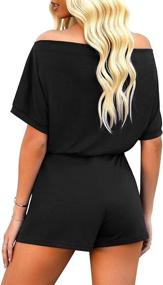 img 3 attached to 👗 Vetinee Keyhole Jumpsuit Playsuit for Women - Fashionable Women's Clothing under Jumpsuits, Rompers & Overalls category