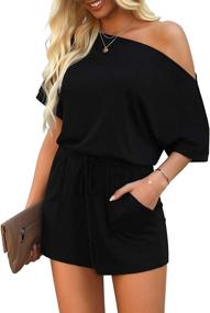 img 1 attached to 👗 Vetinee Keyhole Jumpsuit Playsuit for Women - Fashionable Women's Clothing under Jumpsuits, Rompers & Overalls category