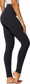 img 4 attached to Women'S High Waisted Leggings - Supremely Soft And Buttery Smooth - Available In Full Length, Capri, And Shorts - Regular And Plus Size Options - 3 Inch Waistband