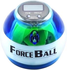 img 4 attached to Развивайте силу рук с помощью гироскопического мяча DINOKA LED Powerball | Тренажер для запястий и предплечий (синий) | Подарок на день отца
