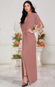 img 1 attached to Get Ready For Summer With KOH KOH Women'S Slimming Maxi Dress