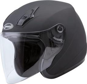 img 4 attached to Adult Solid Open Face Motorcycle Helmet Motorcycle & Powersports