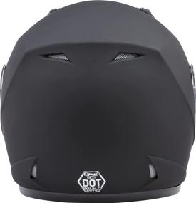 img 3 attached to Adult Solid Open Face Motorcycle Helmet Motorcycle & Powersports