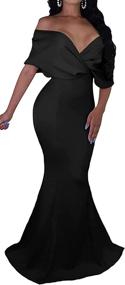 img 1 attached to Flaunt Your Elegance with Sexycherry V Neck Elegant Sleeves Cocktail Dresses for Women