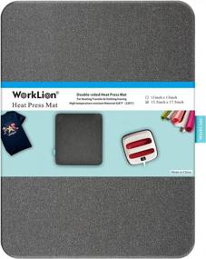 img 4 attached to WORKLION Heat Press Mat 13"X17": Large Size Protective Resistant Fireproof Materials Heating Mat For Cricut Easypress/Easypress 2 In Vinyl HTV Ironing Insulation Transfer Crafting Projects