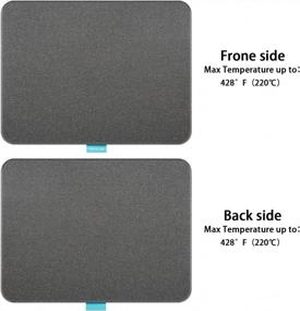 img 3 attached to WORKLION Heat Press Mat 13"X17": Large Size Protective Resistant Fireproof Materials Heating Mat For Cricut Easypress/Easypress 2 In Vinyl HTV Ironing Insulation Transfer Crafting Projects