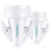 🍼 papablic breastmilk storage bag adapters: compatible with spectra s1 s2, avent comfort wide mouth flanges for convenience in pumping into lansinoh, nuk breastmilk storage bag logo