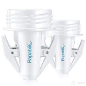 img 4 attached to 🍼 Papablic Breastmilk Storage Bag Adapters: Compatible with Spectra S1 S2, Avent Comfort Wide Mouth Flanges for Convenience in Pumping into Lansinoh, NUK Breastmilk Storage Bag