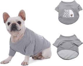 img 4 attached to 🐶 Хозз 100% хлопковый жилет-топ с французским бульдогом - Frenchie Dogs Серый M, средний размер (упаковка 1 шт) - Fashion2GrayM