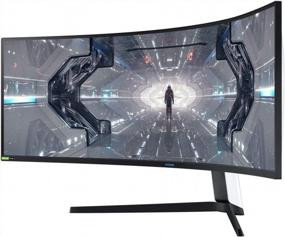 img 2 attached to 🖥️ Samsung Odyssey LC49G97TSSNXDC Computer Monitor - 5120x2160, 240Hz, Curved, USB Hub
