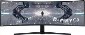 img 4 attached to 🖥️ Samsung Odyssey LC49G97TSSNXDC Computer Monitor - 5120x2160, 240Hz, Curved, USB Hub