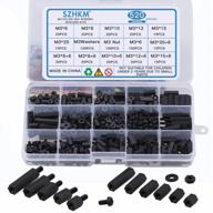 520-piece m3 nylon black standoff kit with male and female threads - circuit board mounting hardware spacer assortment for motherboards and more (nl3-08) logo