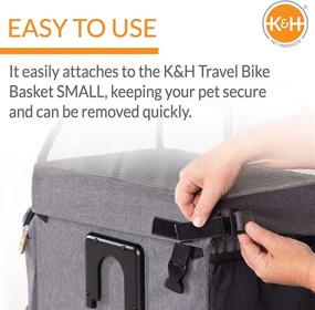 img 2 attached to 🚲 Travel-friendly Universal Bike Pet Carrier: Cat and Dog Bicycle Baskets, Backpacks, and Accessories
