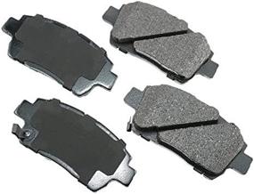 img 1 attached to Akebono ACT822 Proact Ultra Premium Ceramic Disc Brake Pad Kit: Superior Performance for Enhanced Braking Efficiency