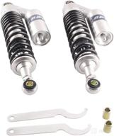 🏍️ gzyf 375mm 14.75" motorcycle air shock absorbers - compatible with kawasaki honda suzuki go kart scooter - universal fit логотип