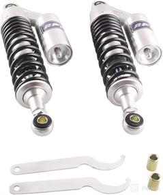 img 4 attached to 🏍️ GZYF 375MM 14.75" Motorcycle Air Shock Absorbers - Compatible with Kawasaki Honda Suzuki Go Kart Scooter - Universal Fit