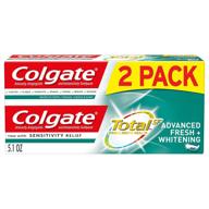 optimized oral care: colgate total advanced whitening toothpaste logo