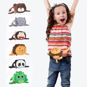 img 3 attached to Милый 3D карикатурный поясной мешок с львом - идеальный подарок для детей в стиле родитель-ребенок!