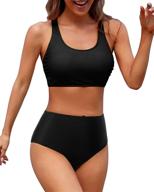 holipick athletic swimsuit waisted bathing women's clothing ~ swimsuits & cover ups logo