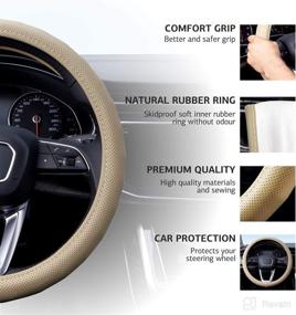 img 1 attached to SENATOR Steering Wheel Cover For Cars Interior Accessories