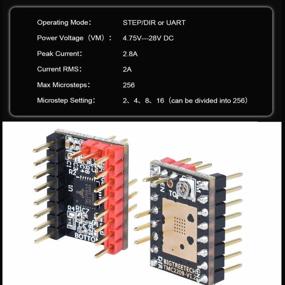 img 2 attached to BIGTREETECH DIRECT TMC2209 V1.2/V1.3 UART Stepper Motor Driver Ultra-Silent Stepsticks With Heatsink Mute 3D Printer Parts For Octopus/SKR 2 / SKR V1.4 Turbo Motherboard 5PCS