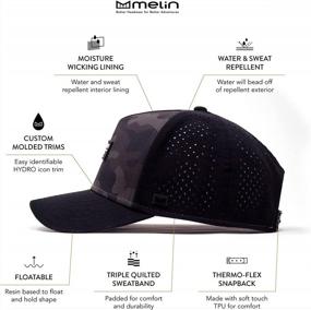 img 3 attached to Water-Resistant Snapback Hat For Men And Women: Melin'S Odyssey Brick Hydro With High-Performance Design