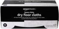 amazon basics quilted heavy duty dry floor cloths for effective dust, dirt & pet hair cleaning - 44 count (pack of 1) logo