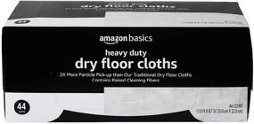 img 4 attached to Amazon Basics Quilted Heavy Duty Dry Floor Cloths for Effective Dust, Dirt & Pet Hair Cleaning - 44 Count (Pack of 1)