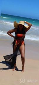 img 6 attached to Maximize Your Beach Look With Sheer Mesh Swimsuit Cover Up Dress - Sexy Split Maxi Dresses For Women'S Swimwear