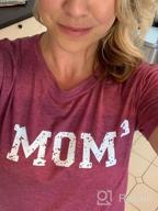 img 1 attached to Mom3 T Shirt Mother Of 3 Shirt Women Funny Graphic Tees Mama Casual Short Sleeve Pregnancy Announcement T-Shirt Tops review by James Prizgint