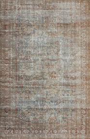 img 2 attached to Jules JUL-05 Lagoon/Brick Oriental Area Rug 5'X7'6" By Chris Loves Julia In Collaboration With Loloi