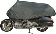 🏍️ dowco guardian 26014-00 premium motorcycle half cover: water resistant grey half cover for cruiser and touring bikes - ideal for travel логотип