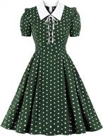 sofkiny women's 1950s vintage dress polka dot cocktail swing dress with short sleeves logo