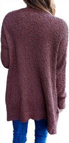 img 2 attached to ZESICA Women'S Soft Chunky Knit Sweater Cardigan - Casual Long Sleeve Open Front Outerwear For Any Occasion