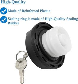 img 1 attached to 🔒 Locking Gas Cap for Toyota 4Runner Camry Corolla Tundra Tacoma Rav4 Highlander Avalon Sequoia Prius/Chevy Silverado Camaro Cruze Express Malibu + Honda CRV/Nissan Altima - Model 10504