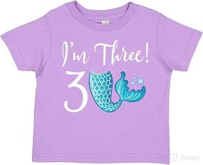 img 3 attached to Inktastic Birthday Mermaid Toddler Lavender Apparel & Accessories Baby Girls