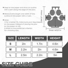 img 3 attached to 🐾 PUPTECK Anti-Slip Dog Boots - Waterproof Paw Protector for Dogs (2 Pairs)